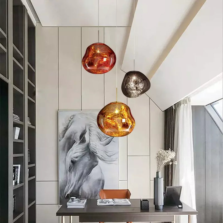 Skanto | Smelt Pendellampe - Moderne Glass Henge lampe for Kjøkkenøy & Spisestue