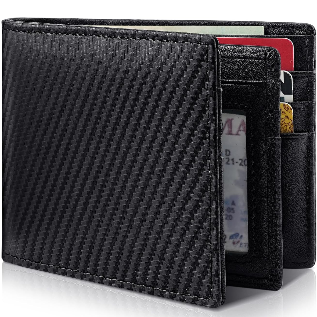 Skanto | Herre Bifold Ekte Lær RFID Blokkerende Lommebok - StitchCraft