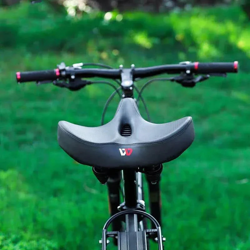 Breiter Herren-Fahrradsattel, ergonomisk, stoßdämpfend