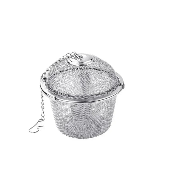 Mesh Infuser med låsekjede Rustfritt stål Te Krydder Sil Ball | Skanto