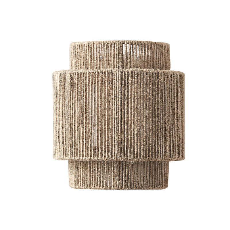 Skanto | HempLume - Vintage LED lampe - Bohemsk kurv - Naturlig preg