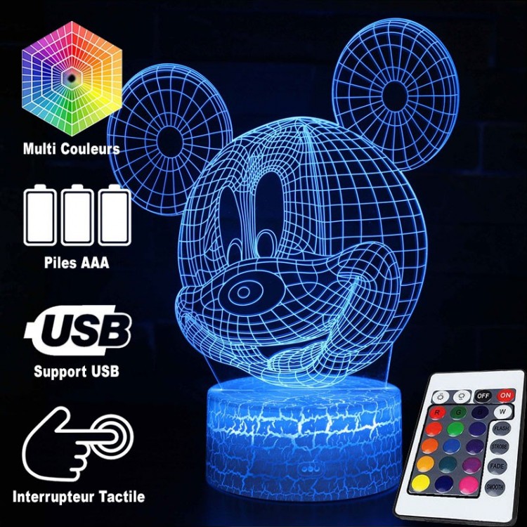 Skanto | 3D Lampe hode av Mickey