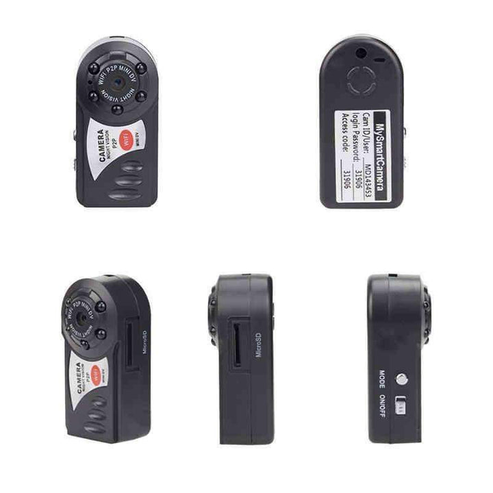 Skanto | Q7 Mini Camcorder - Videoopptaker Infrarød & Nattvisionskamera Bevegelsesdeteksjon