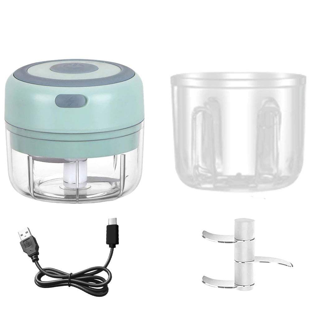 Mini Elektrisk Hvitløk USB Lading Ingefær Moser Knuser Maskin | Skanto