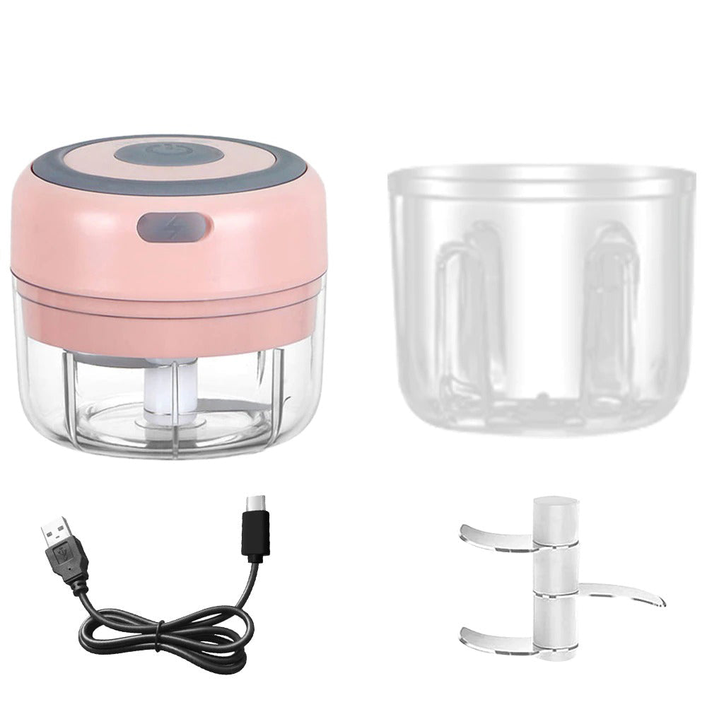 Mini Elektrisk Hvitløk USB Lading Ingefær Moser Knuser Maskin | Skanto