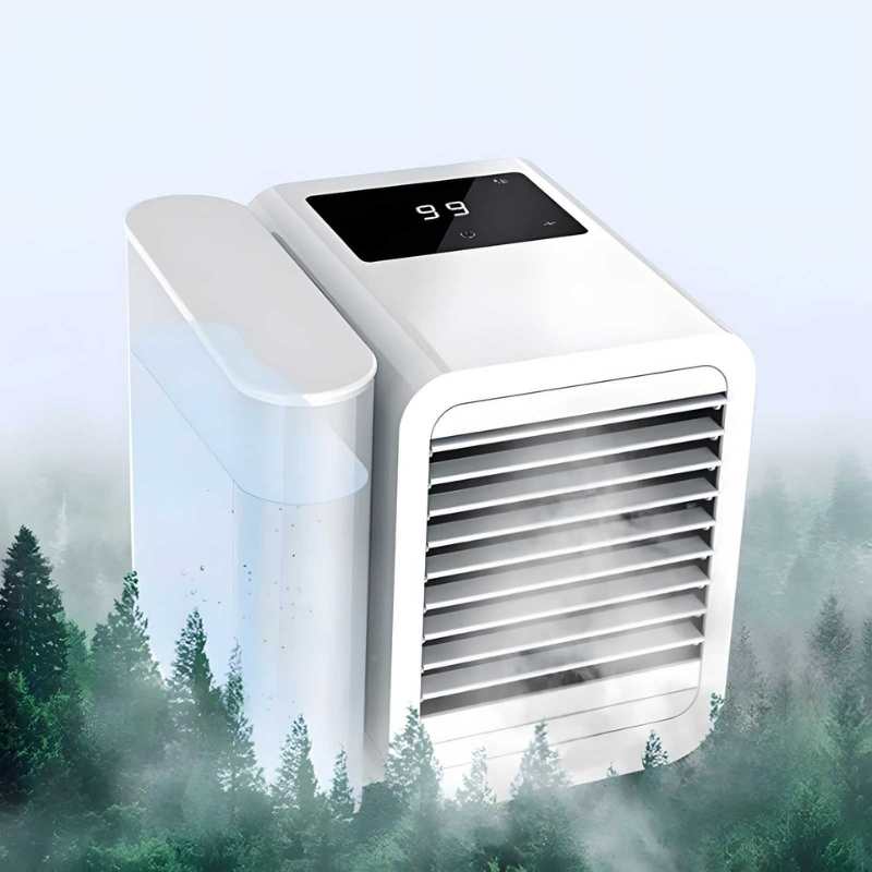 MicroCool Mini Air Conditioner Bærbar Fordampende Sumpkjøler med 1000ml Vanntank | Skanto