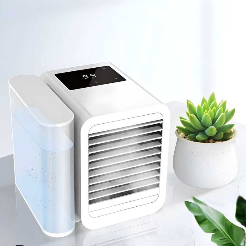 MicroCool Mini Air Conditioner Bærbar Fordampende Sumpkjøler med 1000ml Vanntank | Skanto
