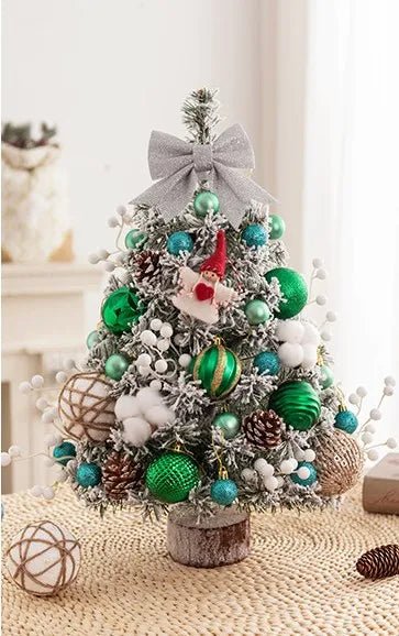 Skanto | Mini Bordtop Adventstre med LED Lys – 45CM Festlig Dekor for Hjem, Kontor & Fester