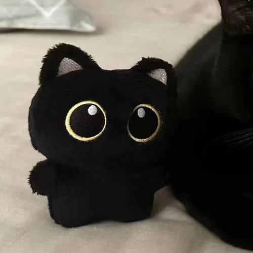 Skanto | MINIKITTY – Søt 10cm svart katteplushleke for barn