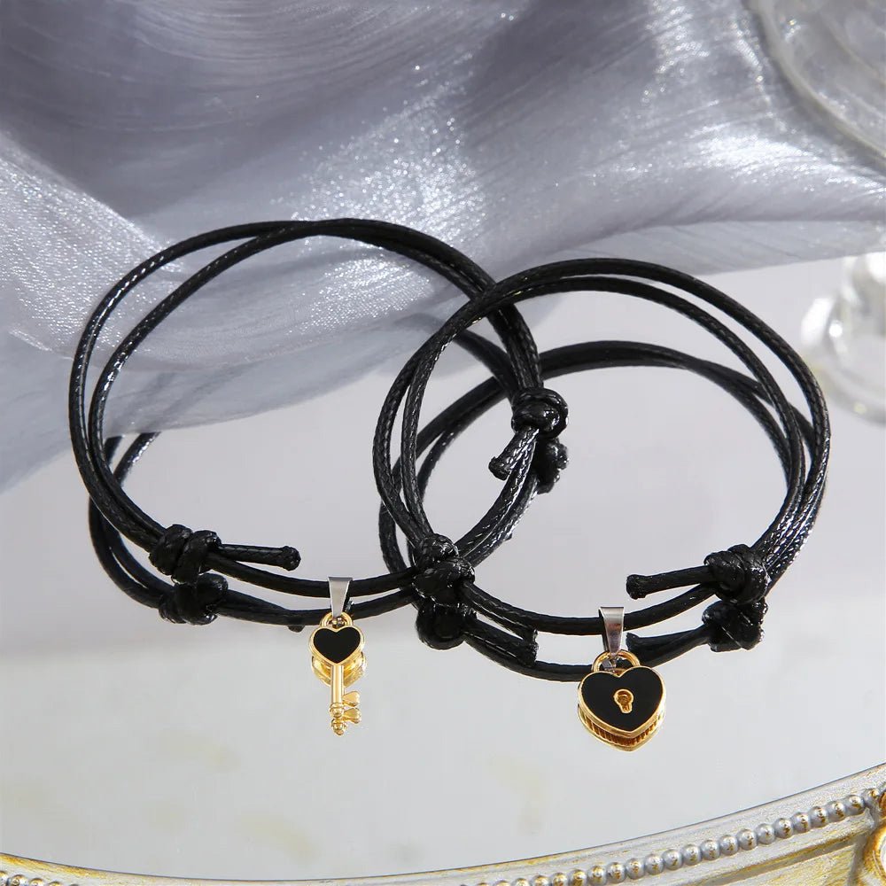 Skanto | Minimal Lås & Lås Par Armbånd