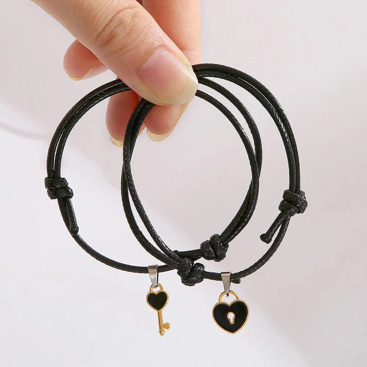 Skanto | Minimal Lås & Lås Par Armbånd