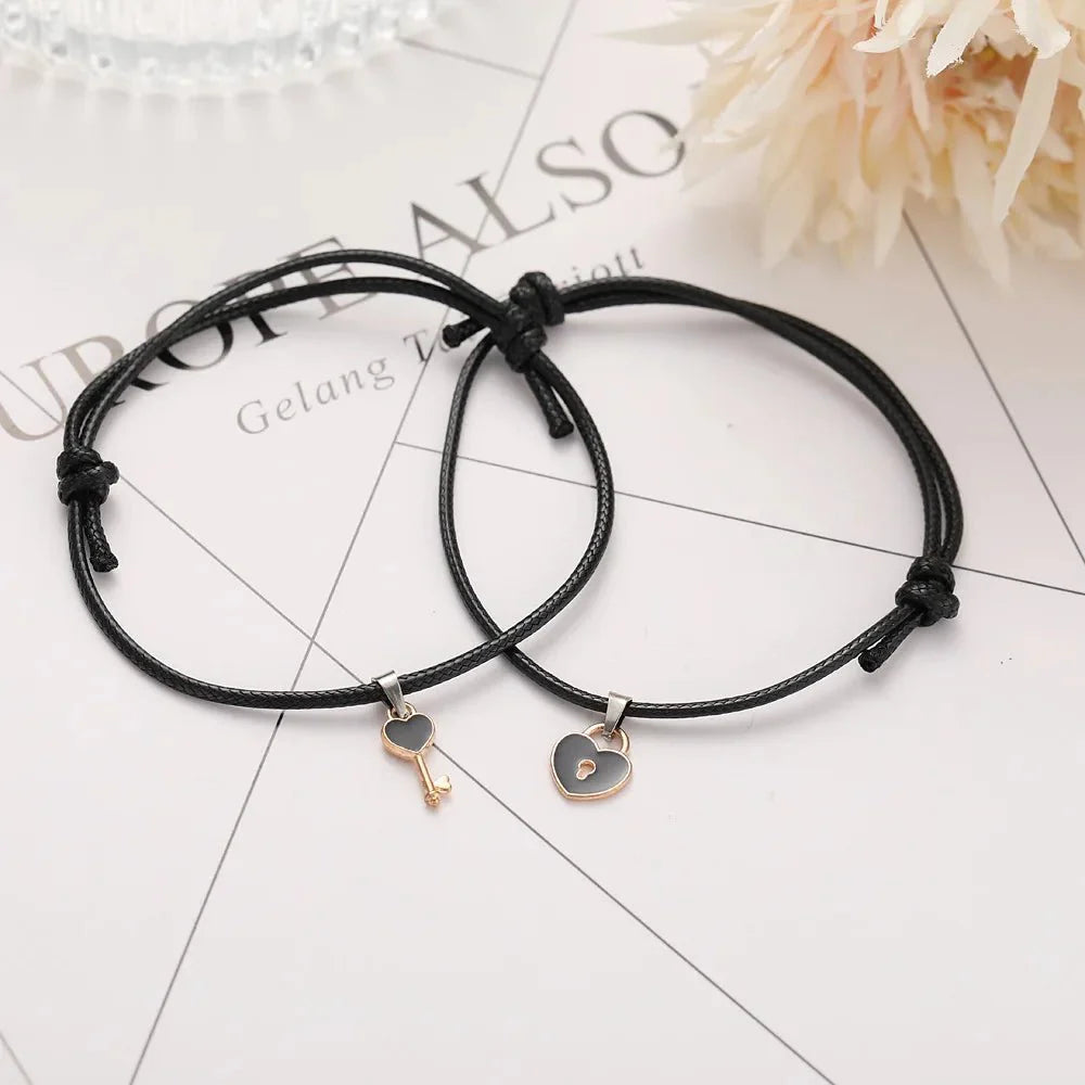 Skanto | Minimal Lås & Lås Par Armbånd