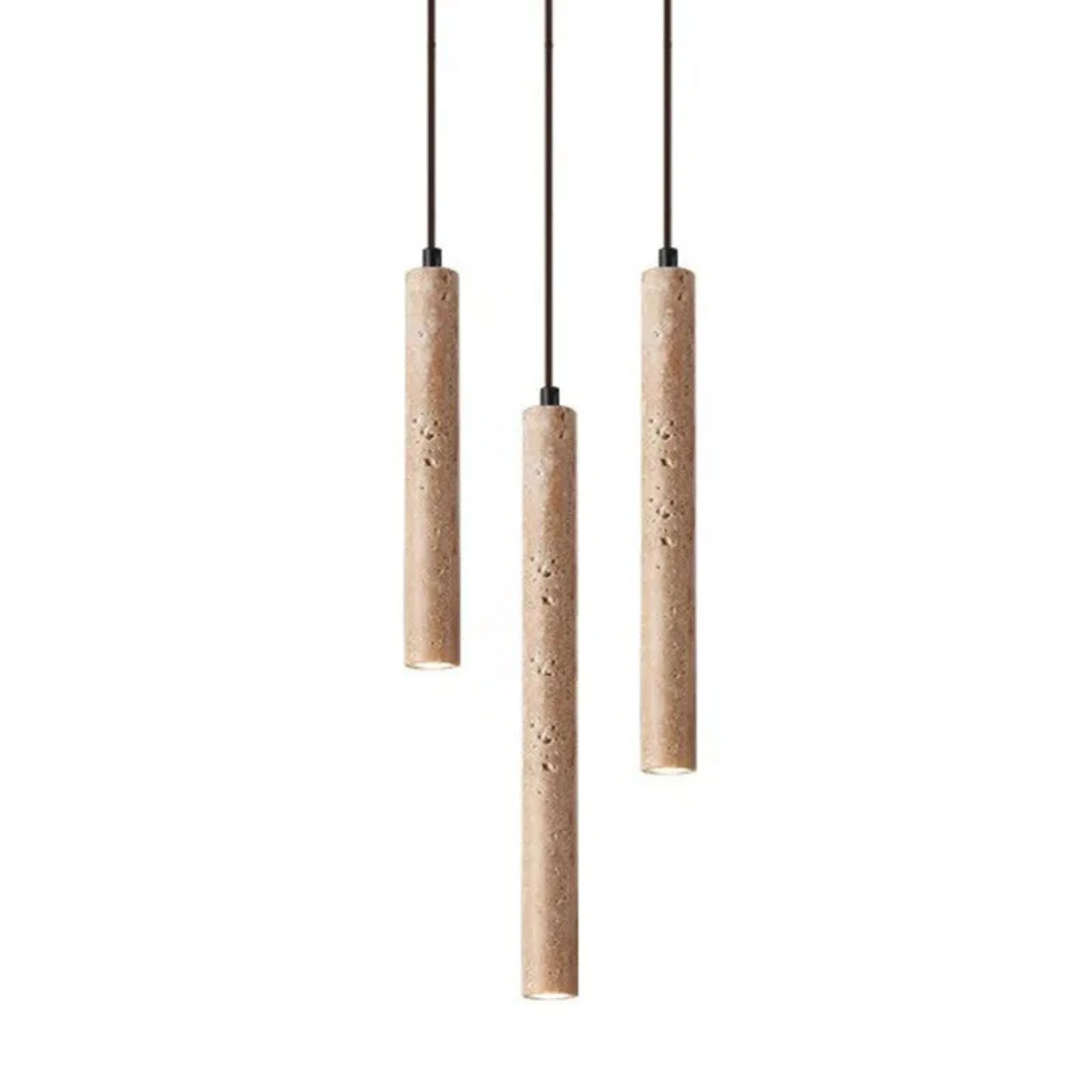 Skanto | Minimalist Travertin Wabi-Sabi Stil LED Kranse - LumoLine