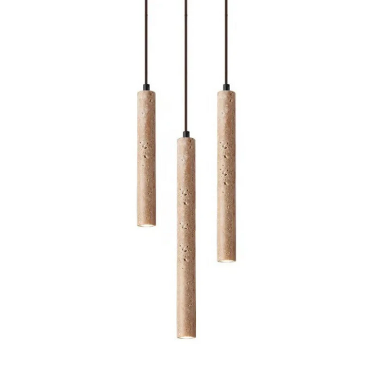 Skanto | Minimalist Travertin Wabi-Sabi Stil LED Kranse - LumoLine