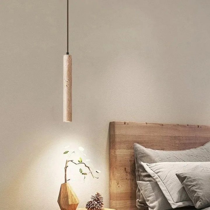 Skanto | Minimalist Travertin Wabi-Sabi Stil LED Kranse - LumoLine