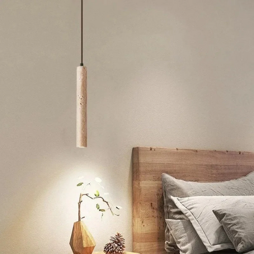 Skanto | Minimalist Travertin Wabi-Sabi Stil LED Kranse - LumoLine