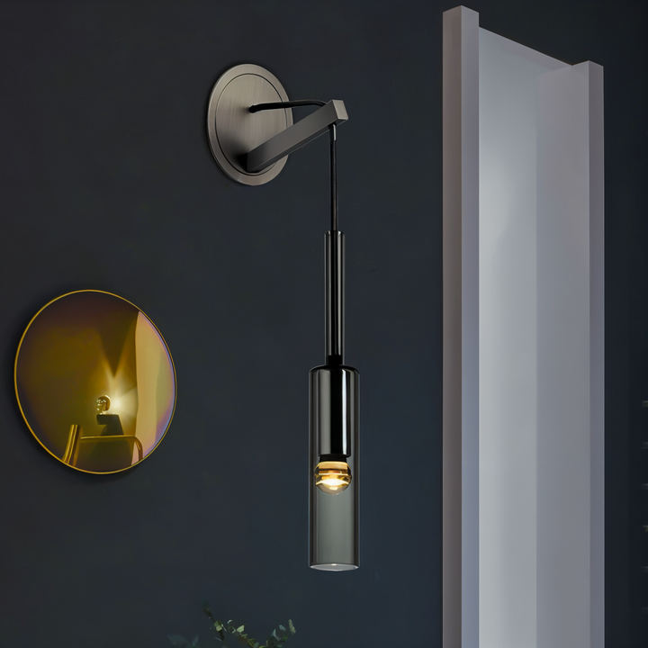 Skanto | Minimalist Vegglampe med Røykglass - Orvane