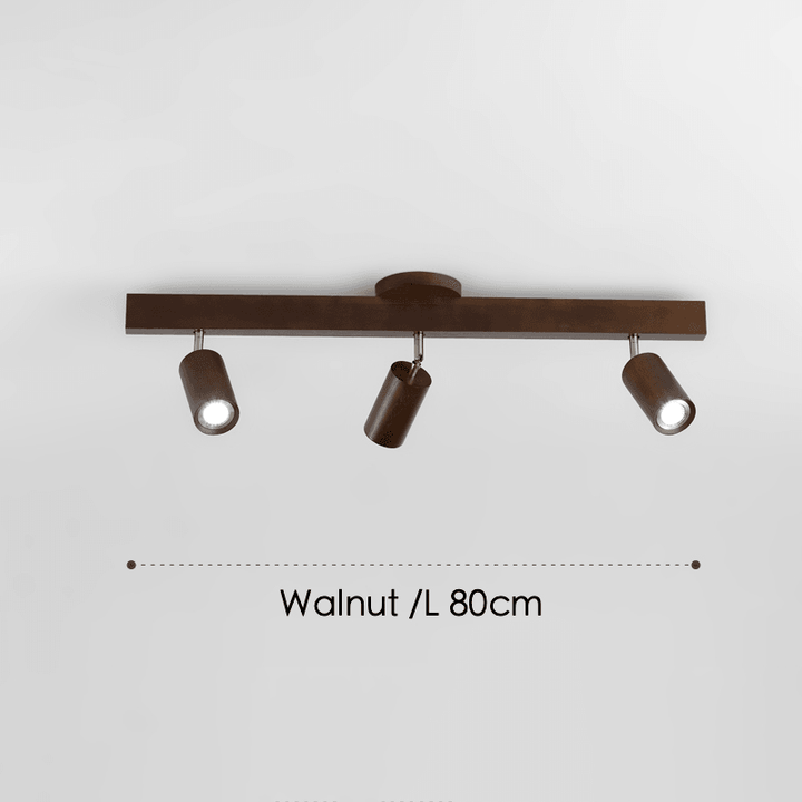 Skanto | Justerbar Tre Taklampe Minimalistisk Massivt Tre
