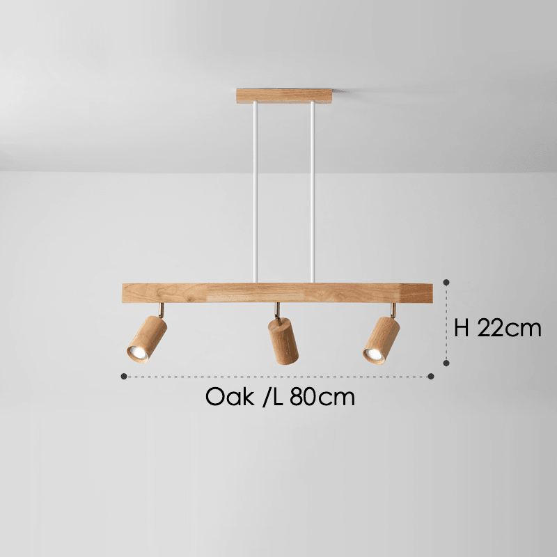 Treprodukt lampe justerbar med varmt lys og minimalistisk design | Skanto