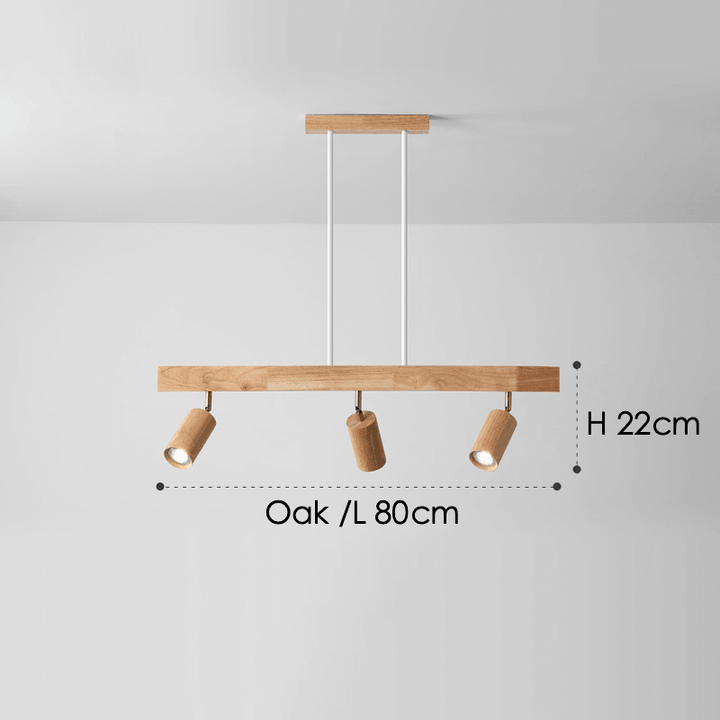 Treprodukt lampe justerbar med varmt lys og minimalistisk design | Skanto