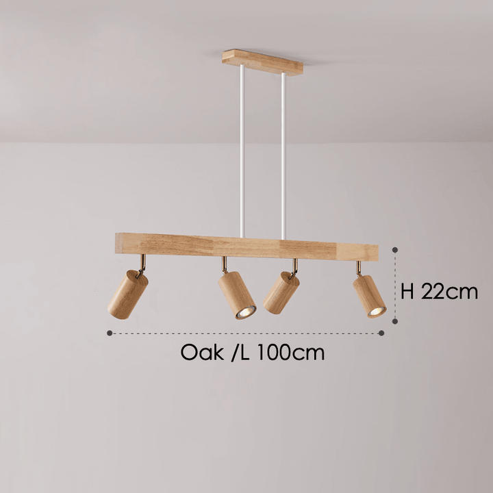Treprodukt lampe justerbar med varmt lys og minimalistisk design | Skanto