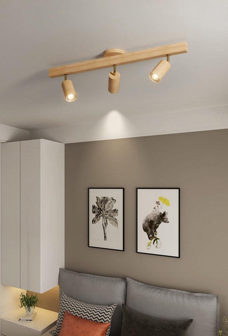 Treprodukt lampe justerbar med varmt lys og minimalistisk design | Skanto