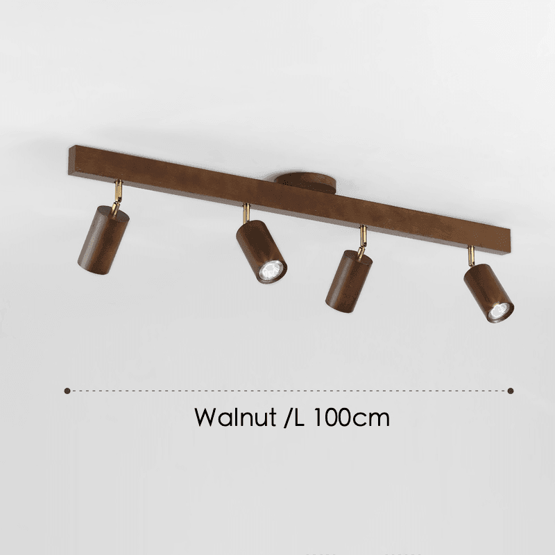 Skanto | Justerbar Tre Taklampe Minimalistisk Massivt Tre