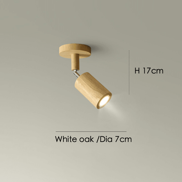 Skanto | Justerbar Tre Taklampe Minimalistisk Massivt Tre
