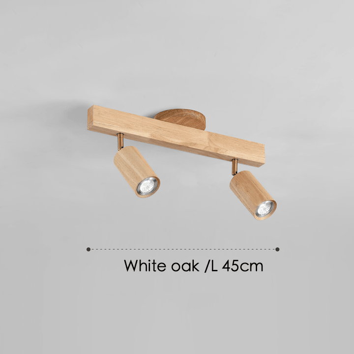 Skanto | Justerbar Tre Taklampe Minimalistisk Massivt Tre