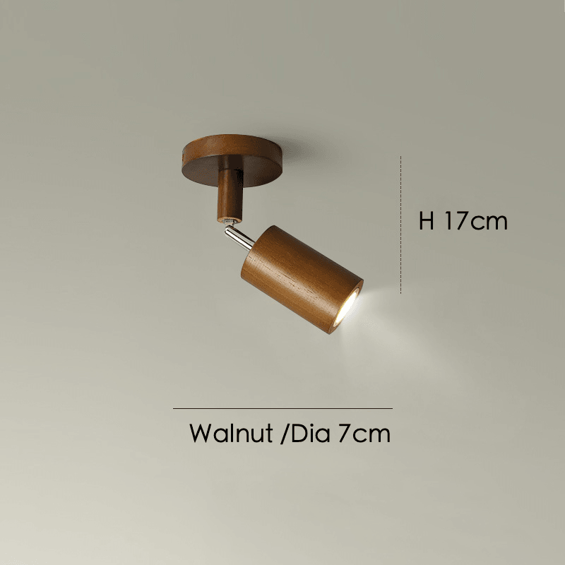 Skanto | Justerbar Tre Taklampe Minimalistisk Massivt Tre