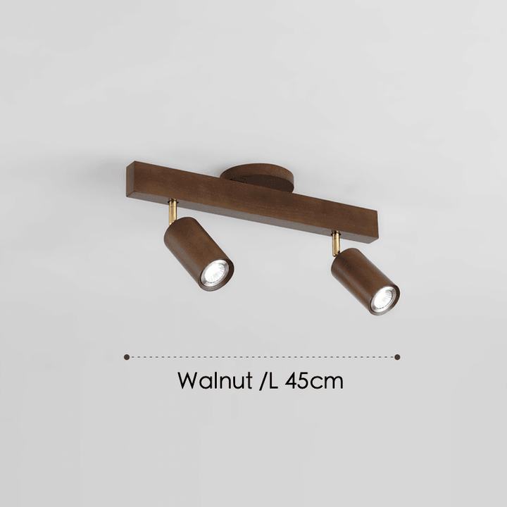 Skanto | Justerbar Tre Taklampe Minimalistisk Massivt Tre