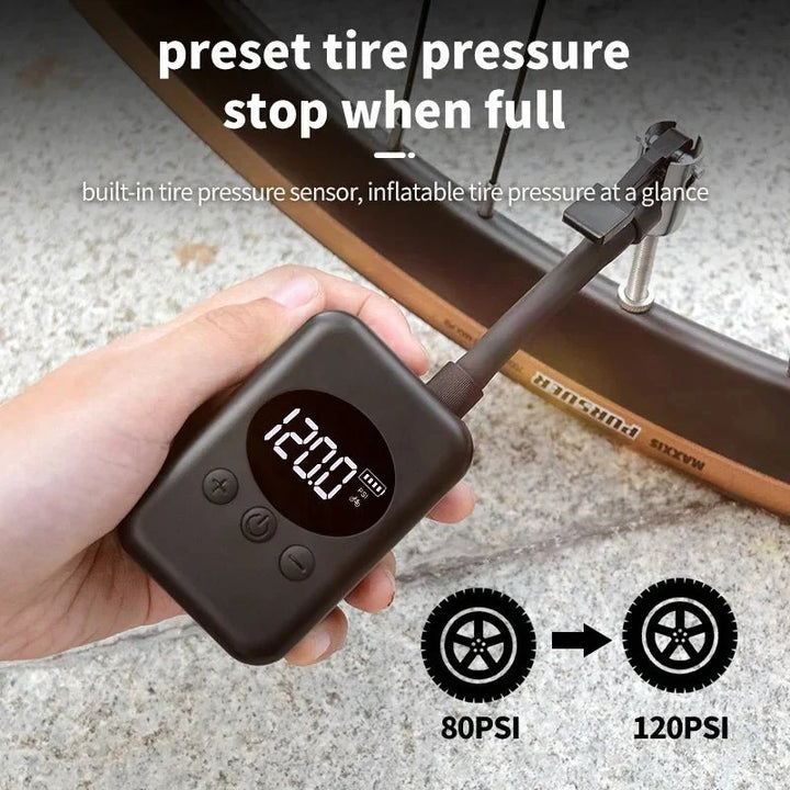 Skanto | MiniPump 150 – Trådløs sykkelpumpe med 150 PSI for MTB og utendørs