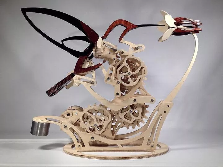 Skanto | 3D Tre Mekanisk Kolibri og Tre Mekanisk Skilpadde