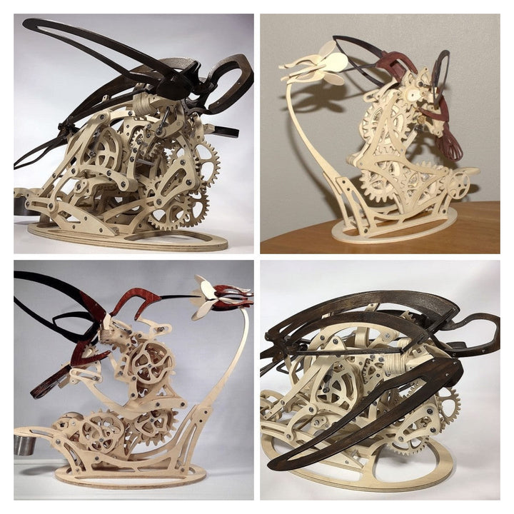 Skanto | 3D Tre Mekanisk Kolibri og Tre Mekanisk Skilpadde