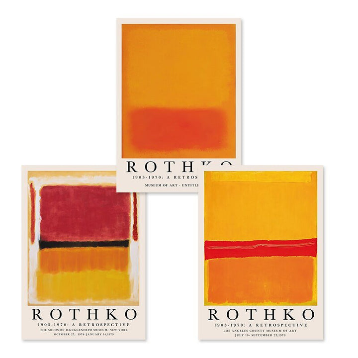 Skanto | ArtLuxe Moderne Abstrakt Rothko Veggkunst Plakat | Lerret | Minimalistisk Design | Dekor for Stue og Kontor