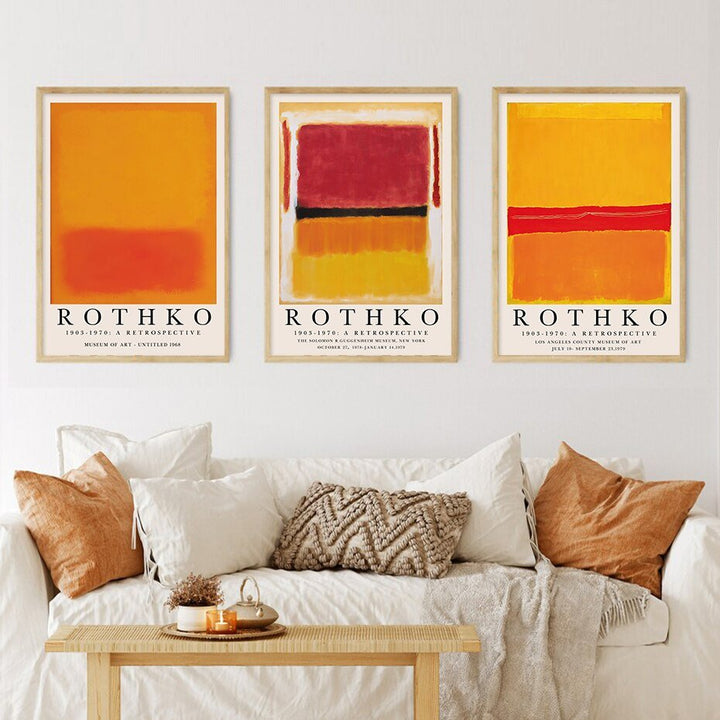 Skanto | ArtLuxe Moderne Abstrakt Rothko Veggkunst Plakat | Lerret | Minimalistisk Design | Dekor for Stue og Kontor