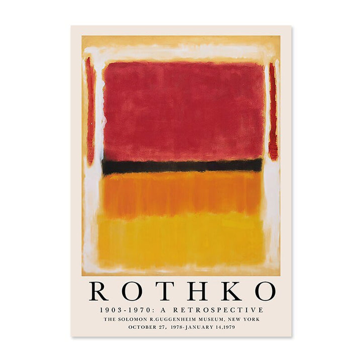 Skanto | ArtLuxe Moderne Abstrakt Rothko Veggkunst Plakat | Lerret | Minimalistisk Design | Dekor for Stue og Kontor