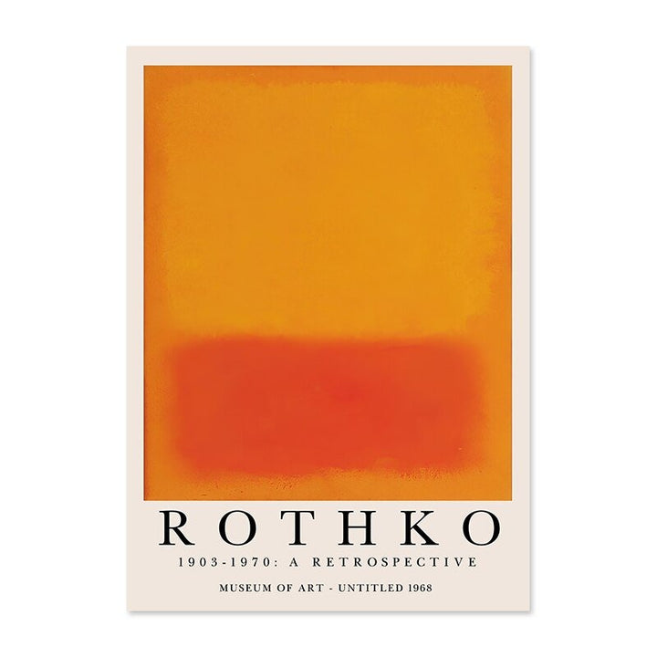 Skanto | ArtLuxe Moderne Abstrakt Rothko Veggkunst Plakat | Lerret | Minimalistisk Design | Dekor for Stue og Kontor