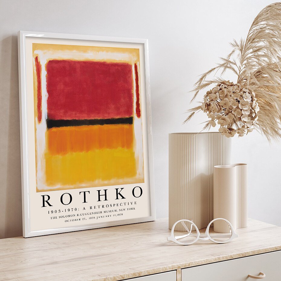 Skanto | ArtLuxe Moderne Abstrakt Rothko Veggkunst Plakat | Lerret | Minimalistisk Design | Dekor for Stue og Kontor