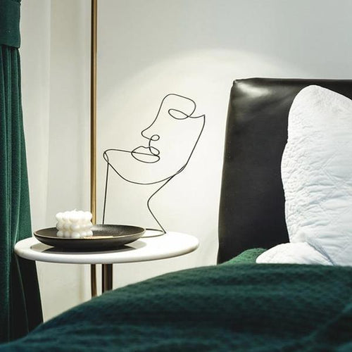 Skanto Abstrakt Ansikt Linje Kunst Skulptur