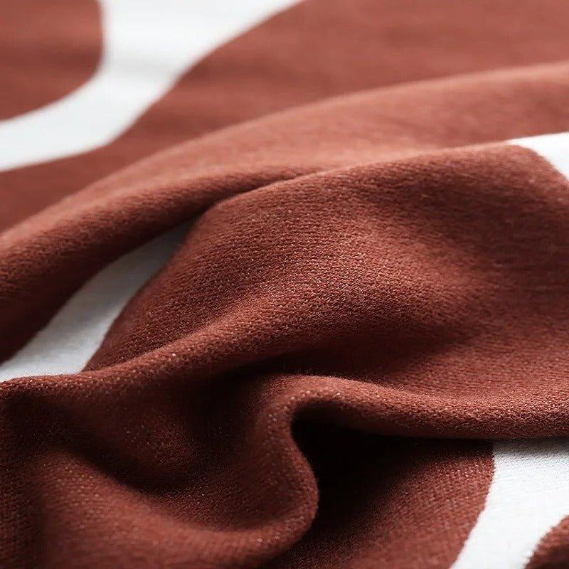 Skanto | Moderne, Abstrakt Kastepledd i Bohemsk Stil – Nordisk Stil Pledd, Sengeteppe, Bedekledninger