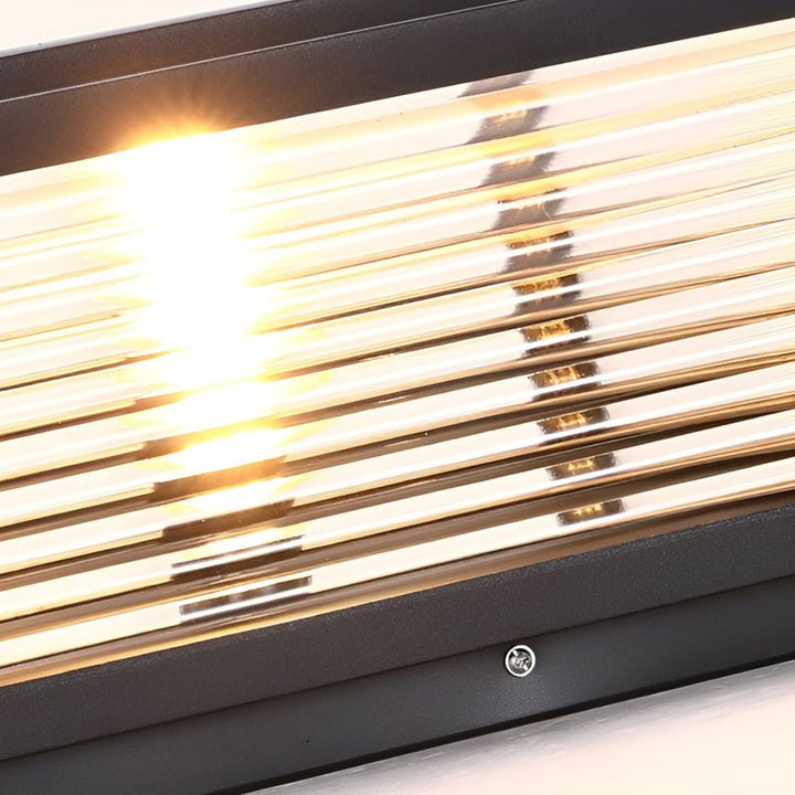Skanto | Dekorativ postlampe med kvadratisk glasskjerm