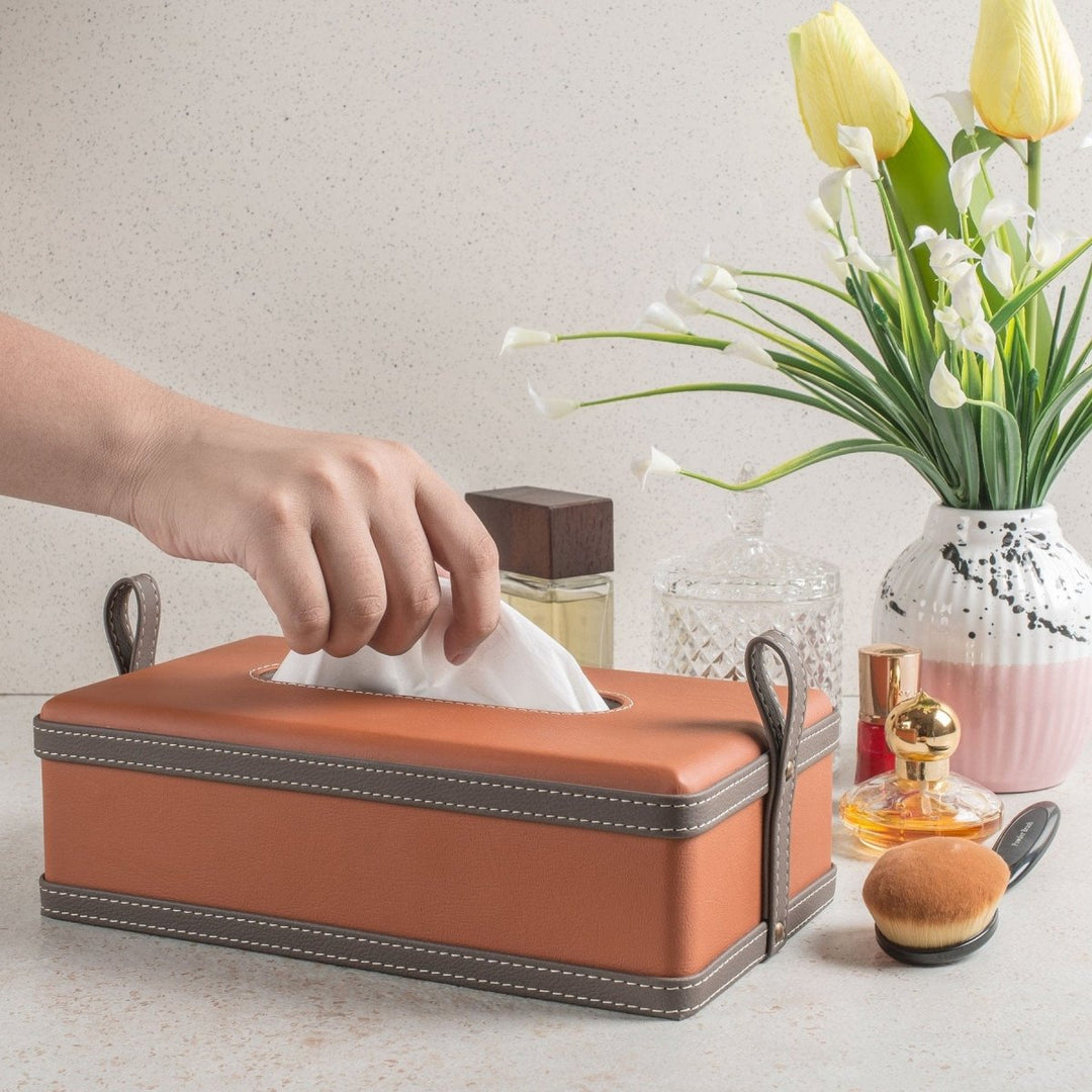 Skanto | Modèra Premium Leatherite Vevseske | Stilfull og slitesterk vevsorganisator for moderne rom