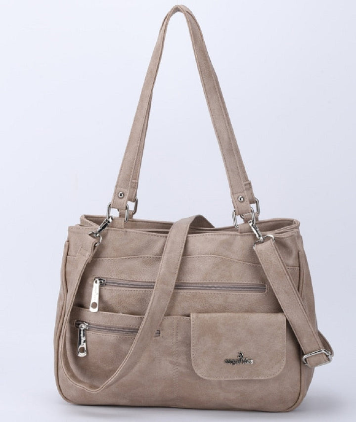 Multi-Compartment Kvinners Skulder- og Crossbody Veske – FlexiCarry | Skanto