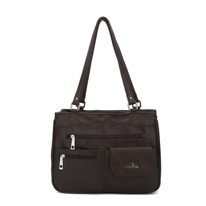 Multi-Compartment Kvinners Skulder- og Crossbody Veske – FlexiCarry | Skanto