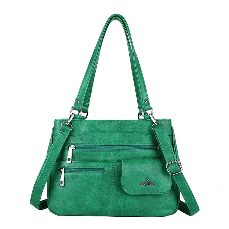 Multi-Compartment Kvinners Skulder- og Crossbody Veske – FlexiCarry | Skanto