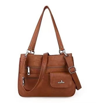 Multi-Compartment Kvinners Skulder- og Crossbody Veske – FlexiCarry | Skanto