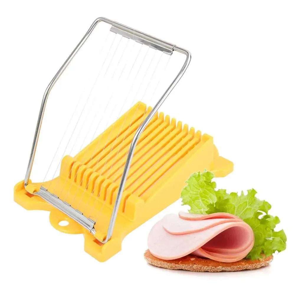 Multifunksjonell Lunchkjøtt Eggskjærer Rustfritt Stål Mat Slicer | Skanto
