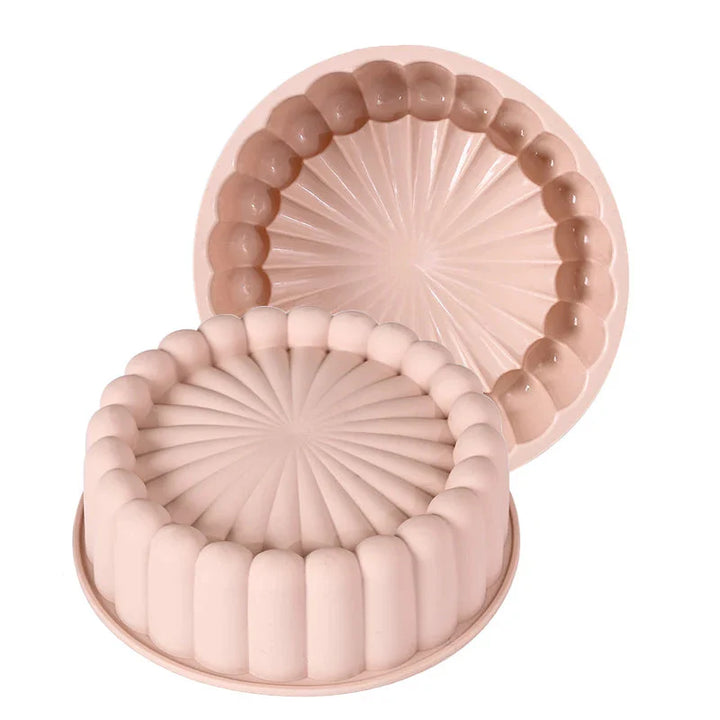 Multifunksjonell Silikon Kakeform Gjenbrukbar Nonstick Rund Bakepan | Skanto