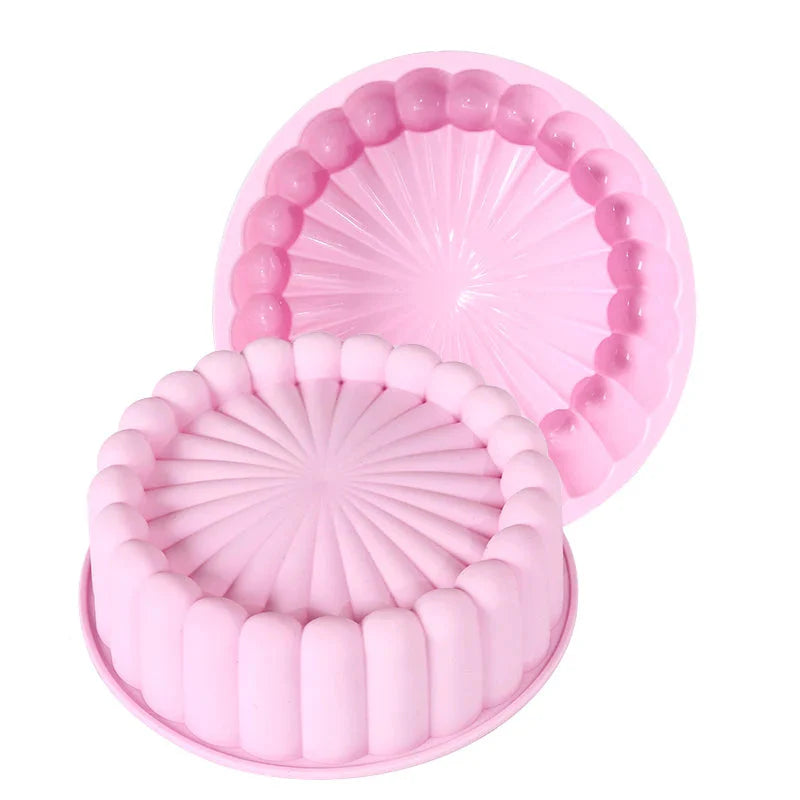 Multifunksjonell Silikon Kakeform Gjenbrukbar Nonstick Rund Bakepan | Skanto